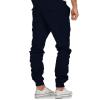 GOKKILRW Mens Cargo Hiking Pants Relaxed Fit Workout Athletic Jogger Casual Lightweight Stretch Combat Military Tactical Pant(Navy,3X-Large) view 3