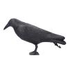 Pilipane Crow Decoys Full Body Plastic Crow decoys for Hunting, Black Crow decoys Feet Stake for Halloween Decor Yard Garden Decoration, Black view 1