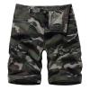 GOKKILRW Mens Cargo Hiking Shorts Camo Ripstop Lightweight Cotton Stretch Combat Outdoor Twill Summer Beach Military Shorts(Green,XX-Large) view 1