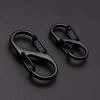 REPYL Stainless Steel S-Shaped Mountaineering Buckle with Lock Keychain Hook for Outdoor Camping Backpack (Color : 50MM-Silver(10pcs)) view 4