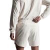 GOKKILRW Mens Gym Workout Shorts Quick Dry Bodybuilding Weightlifting Athletic Shorts Trainning Running Summer Beach Shorts(White,Small) view 3