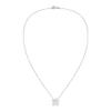 AeraVida Tropical Satin Shine Hawaiian Plumeria Flower .925 Sterling Silver Pendant Necklace | Elegant Sterling Silver Necklace for Women view 4