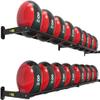 Bsetain Ball Storage Display Holder, Large Capacity Wall Ball Storage Display Holder, Steel Exercise Stability Ball Rack for Gym Store Dorm, Easy to Install view 1