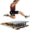 Katzowen Thicken Adults Gymnastics Springboard with 9 Spring & Grey Padded Carpet, Hard Wood Gymnast Vault Spring Board, Load 110kg / 250lbs view 1