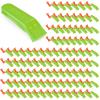 100 Pieces Emergency Whistles with Lanyard Safety Survival Whistles Loud Blast for Safety Camping Hiking Boating Hunting Survival Rescue Signaling(Green) view 1