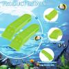 100 Pieces Emergency Whistles with Lanyard Safety Survival Whistles Loud Blast for Safety Camping Hiking Boating Hunting Survival Rescue Signaling(Green) view 4