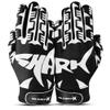 SHARKOX Non-Slip Tacky Football Gloves Ball Feel Sensation, Football Receiver Gloves in Youth, Adult, and Kid Sizes, Ultra Sticky Silicone Strong Palm Grip (White, Adult X-Large) view 1
