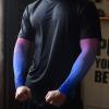 LBCASA Pink and Blue Ombre Cooling Arm Sleeves for Men & Women, Gradient Colorful UV Protection Arm Sleeves for Cycling, (S) view 2