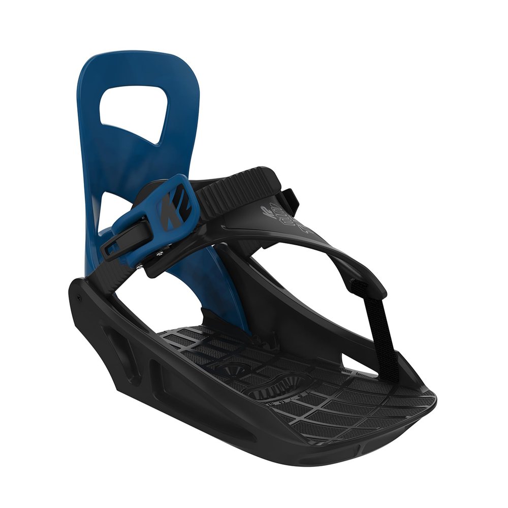 K2 Mini Turbo Youth Snowboard Bindings, S: 2-5, Blue