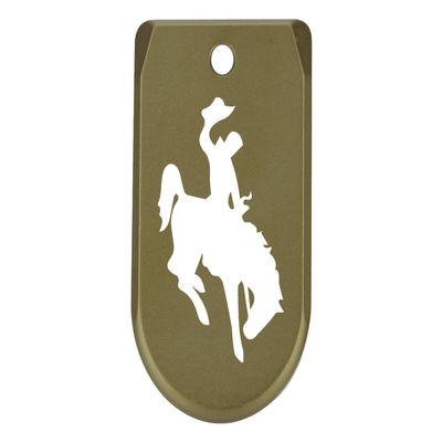 NDZ Performance Magazine Base Plate Finger Extension for Sig Sauer P365X P365 XL 9MM Laser Engraved Anodized Aluminum in Olive Drab Green - Bucking Bronco 1