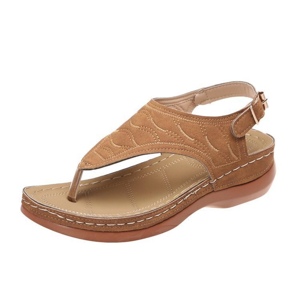 Ladmiple Shoes For Women Slip On Womens Sandals Flip Flops for Women with Arch Support Cushion Summer Casual Rhinestone Wedge sandal Shoes