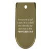 NDZ Performance Magazine Base Plate Finger Extension for Sig Sauer P365X P365 XL 9MM Laser Engraved Anodized Aluminum in Olive Drab Green - Bible Proverbs 30:5 view 1