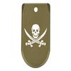 NDZ Performance Magazine Base Plate Finger Extension for Sig Sauer P365X P365 XL 9MM Laser Engraved Anodized Aluminum in Olive Drab Green - Skull and Crossbones Jolly Roger view 1