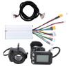 HUFFA 5.5/6.5in Carbon Fiber Electric Scooter Bike 24/36V 250W Controller LCD Monitor Brake Set Display + Brake + Controller Full Set (Color : 24V) view 1