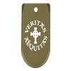 NDZ Performance Magazine Base Plate Finger Extension for Sig Sauer P365X P365 XL 9MM Laser Engraved Anodized Aluminum in Olive Drab Green - Veritas Aequitas Bold view 1