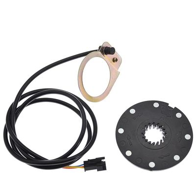 HUFFA Electric Bicycle Pedal PAS System Assistant Sensor 5 8 12 Magnets Speed Sensor E-Bike Magnetic Booster Alloy Pulse Assist Sensor (Color : 8 Magnets)