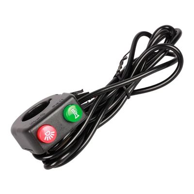HUFFA 2 in 1 Switch Universal Electric Scooter Bicycle Handlebar Turn Signal Light Headlight Horn Button Control Switch Parts