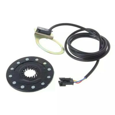 HUFFA Electric Bicycle Pedal PAS System Assistant Sensor 5 8 12 Magnets Speed Sensor E-Bike Magnetic Booster Alloy Pulse Assist Sensor (Color : 12 Magnets)