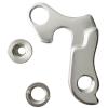 Cycling Bicycle Derailleur Hanger MTB Bike Rear Gear Convertor Adapter Parts Aluminum Alloy Silver mounting Bolt and nut view 2
