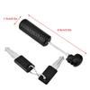 Safe Suitcase Lock, Skull Lock Wire Rope Customs Lock Zinc Alloy Locks with Keys for Suitcases,trolley Case, Trunk, Backpack (Black) view 2
