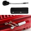 Safe Suitcase Lock, Skull Lock Wire Rope Customs Lock Zinc Alloy Locks with Keys for Suitcases,trolley Case, Trunk, Backpack (Black) view 4
