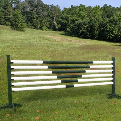 Platinum Jumps Set/6-10ft V Design Round Rails Light Green