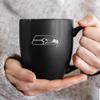 Rico Industries NFL Football Seattle Seahawks Main 15oz Laser Engraved Matte Black Ceramic Bistro Mug - For Hot or Cold Drinks view 2