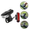 1set USB Rechargeable Bike Light Front and Rear Cycling Lights Design for Night Riding Easy Installation Compact and Practical for Cyclists view 3