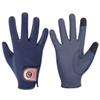 eGlove eQUEST GripPro X-LITE - Lightweight, Breathable, and Grippy - Comfort Mesh Back - Touchscreen Riding Gloves - 2022/23 (Blue - Rose Gold Glitter Cuff, X-Small) view 1