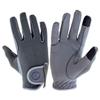 eGlove eQUEST GripPro X-LITE - Lightweight, Breathable, and Grippy - Comfort Mesh Back - Touchscreen Riding Gloves - 2022/23 (Grey - Plain Cuff, XXX-Small)