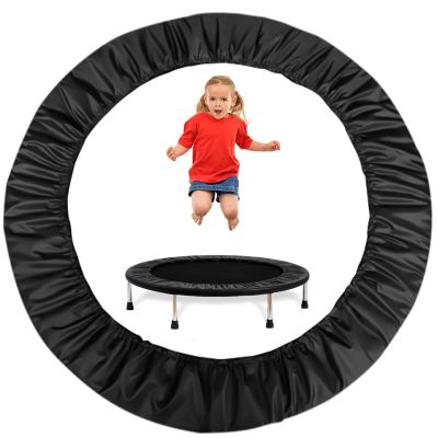 joyibay Trampoline Spring Cover Black, Round Edge Protector, 600D Oxford Cloth Optional Waterproof Cover for Small Trampoline