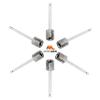 Mobi Lock 6 Pcs Ball Pump Inflation Needle - Stainless Steel Air Pump Needles - Ideal for Blowing Up Football, Basketball, Volleyball, and All Other Sports Balls view 1