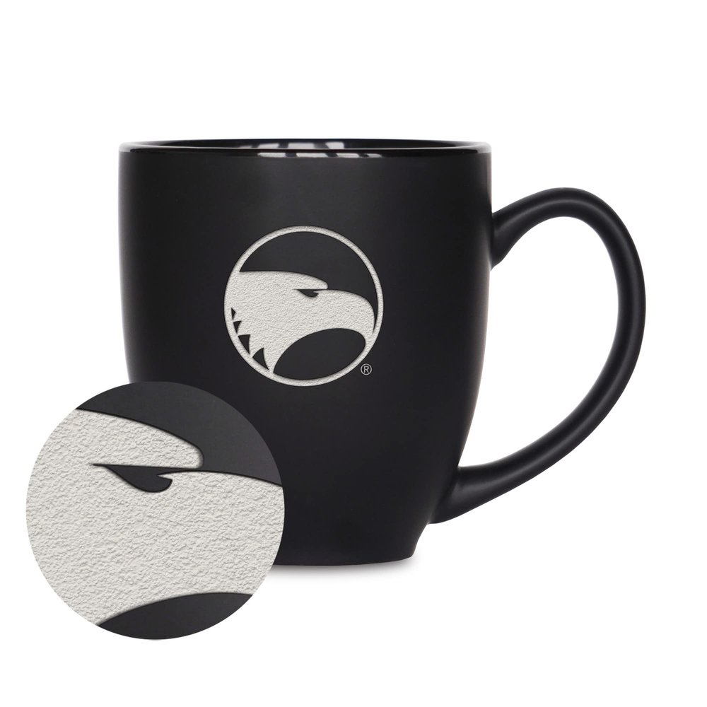 Rico Industries NCAA Georgia Southern Eagles Standard 15oz Matte Black Ceramic Bistro Mug