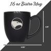 Rico Industries NCAA Georgia Southern Eagles Standard 15oz Matte Black Ceramic Bistro Mug view 4