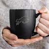 Rico Industries NFL Football Buffalo Bills Main 15oz Laser Engraved Matte Black Ceramic Bistro Mug - For Hot or Cold Drinks view 2