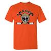 Anaheim Team Mask Men's T-Shirt for Hockey Fans (Orange Shirt, 2XL) view 1