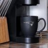 Rico Industries NFL Football New England Patriots Main 15oz Laser Engraved Matte Black Ceramic Bistro Mug - For Hot or Cold Drinks view 3