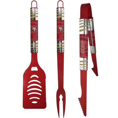 Siskiyou Sports NFL San Francisco 49ers 3 pc Color BBQ Tool Set, Team Colors, One Size