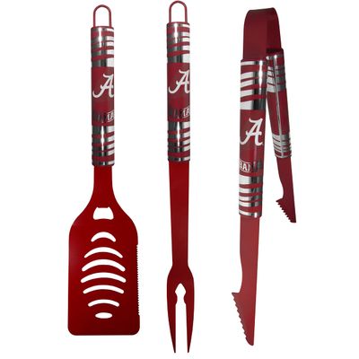 Siskiyou Sports NCAA Alabama Crimson Tide 3 pc Color BBQ Tool Set, Team Colors, One Size