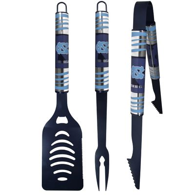 Siskiyou Sports NCAA North Carolina Tar Heels 3 pc Color BBQ Tool Set, Team Colors, One Size