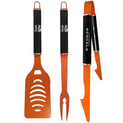 Siskiyou Sports NFL Cincinnati Bengals 3 pc Color and Black BBQ Set, Team Colors, One Size