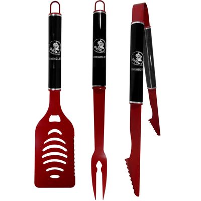 Siskiyou Sports NCAA Florida State Seminoles 3 pc Color and Black BBQ Set, Team Colors, One Size