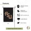 Desert Cactus Florida State University FSU Garden Flag  19 x 12 inch Florida State Seminoles Banner, For Outdoor Display and Events (Design I) view 4