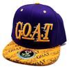 Los Angeles New Goat Legend 24 8 6 23 Purple Gold Era Snapback Hat Cap view 2
