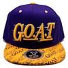 Los Angeles New Goat Legend 24 8 6 23 Purple Gold Era Snapback Hat Cap view 3