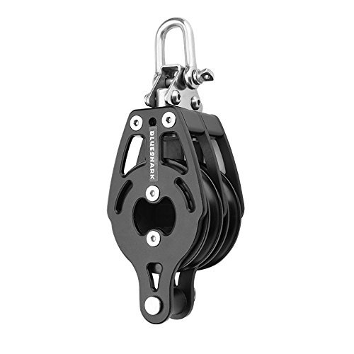 BLUESHARK 57mm Double Fixed Becket Aluminum Sailing Block Choose Quantity (10-Pack) 2314