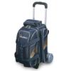 900 Global Deluxe 2 Ball Roller Bowling Bag- Blue/Gold view 1