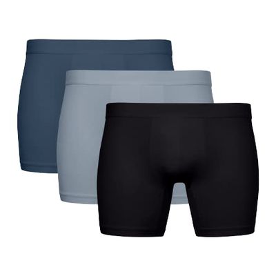 BRADY Men's Train Hybrid Boxer Brief 3 Pack, Multi, Small