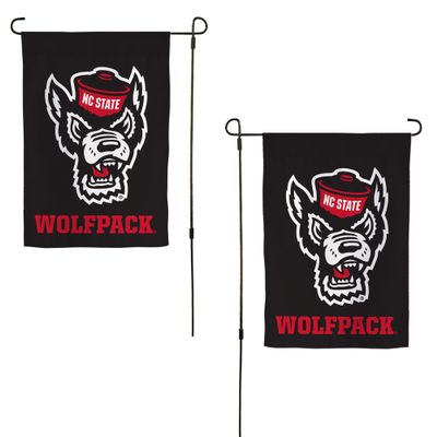 Desert Cactus North Carolina State University NCSU Garden Flag  19 x 12 inch Carolina Wolfpack Banner, For Outdoor Display and Events (Design G)