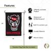 Desert Cactus North Carolina State University NCSU Garden Flag  19 x 12 inch Carolina Wolfpack Banner, For Outdoor Display and Events (Design G) view 4